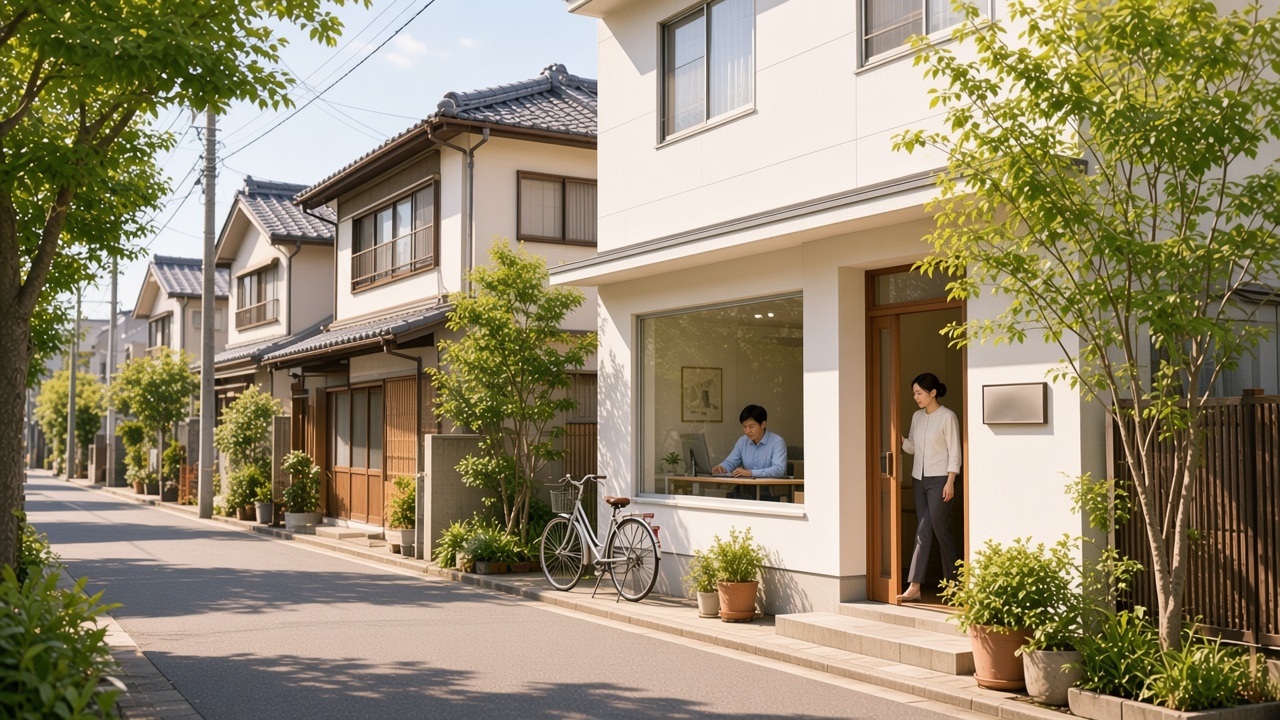 福岡市東区の九州大学跡地周辺・住宅地域の多様な事業所