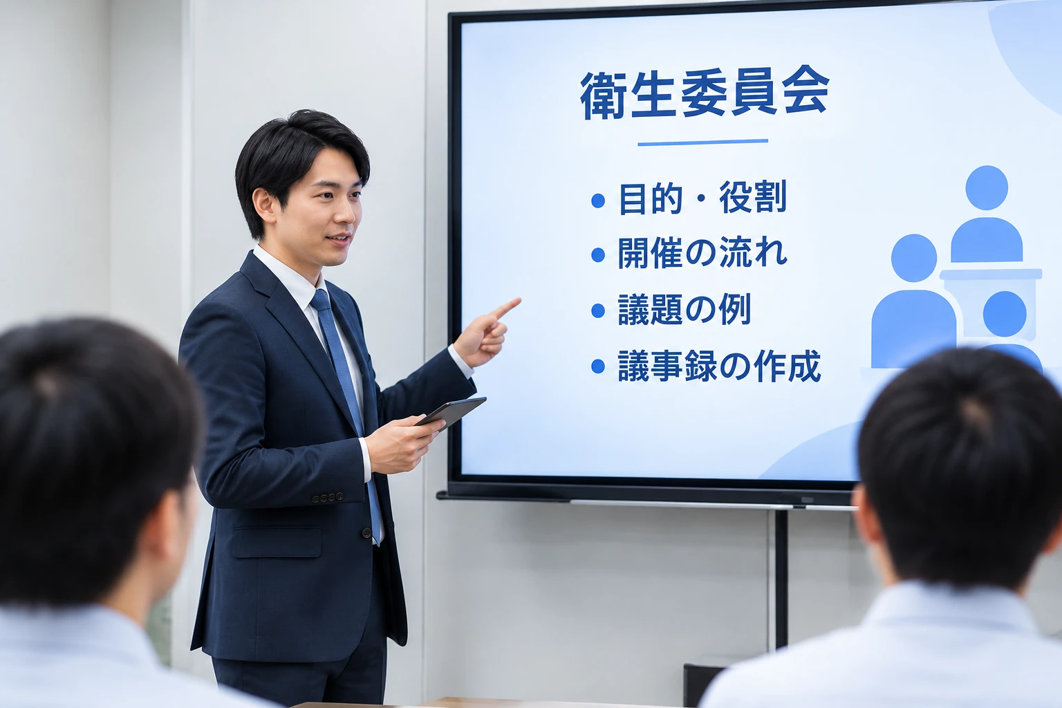 衛生委員会の立ち上げ支援の様子